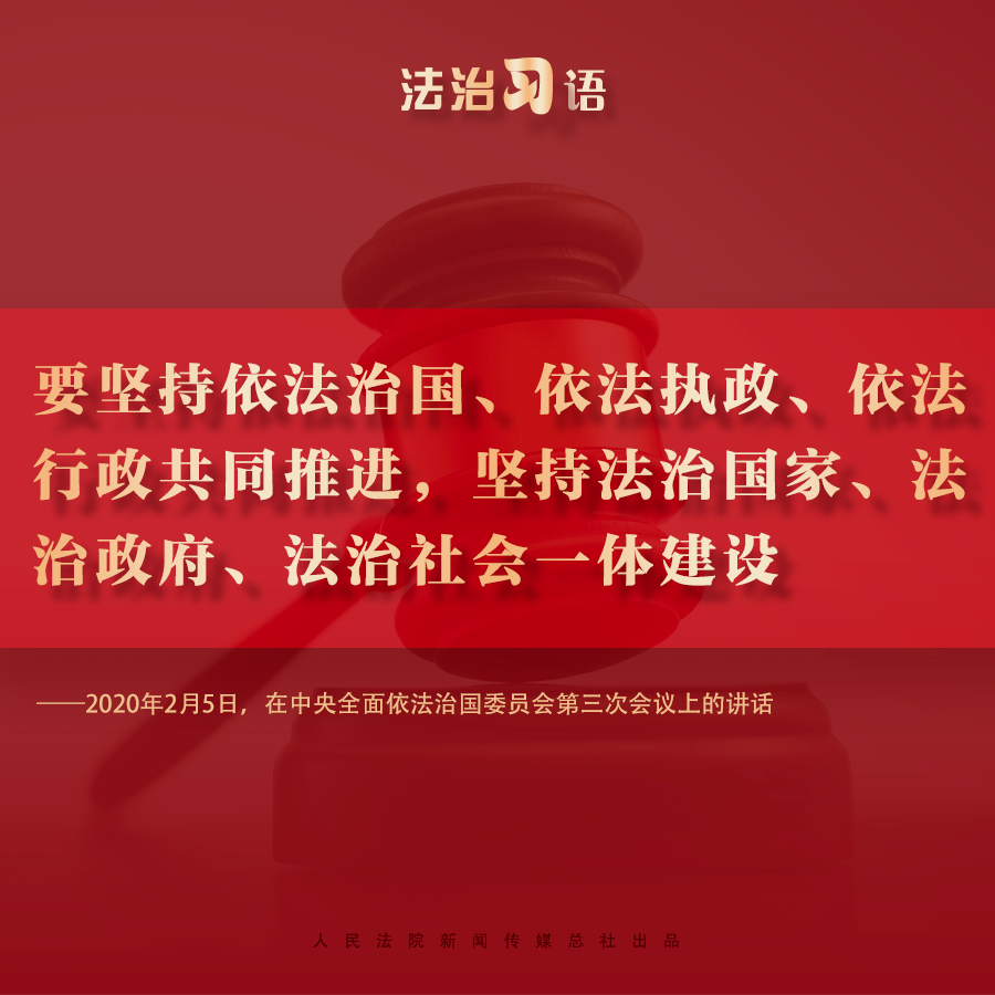 法治习语：依法治国